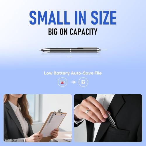 64GB Voice Activated Recorder Device - Qunifyed Digital Voice Recorder with AI Noise Reduction, Portable Recording Device for Meetings, Interviews, Lectures, Work by Qunifyed - Image 6