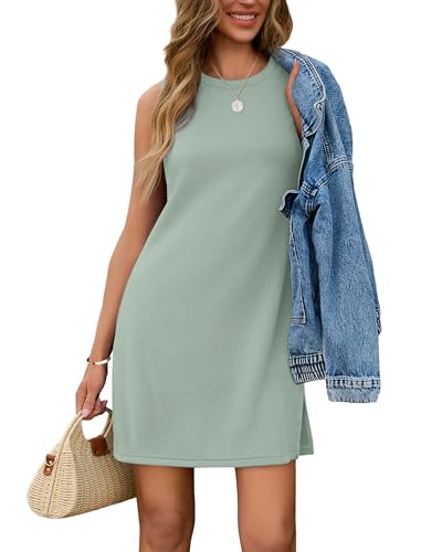 Image of Sampeel Dresses for Women 2025 Casual Summer Sundresses Sleeveless Tank Dress Fashion Outfits