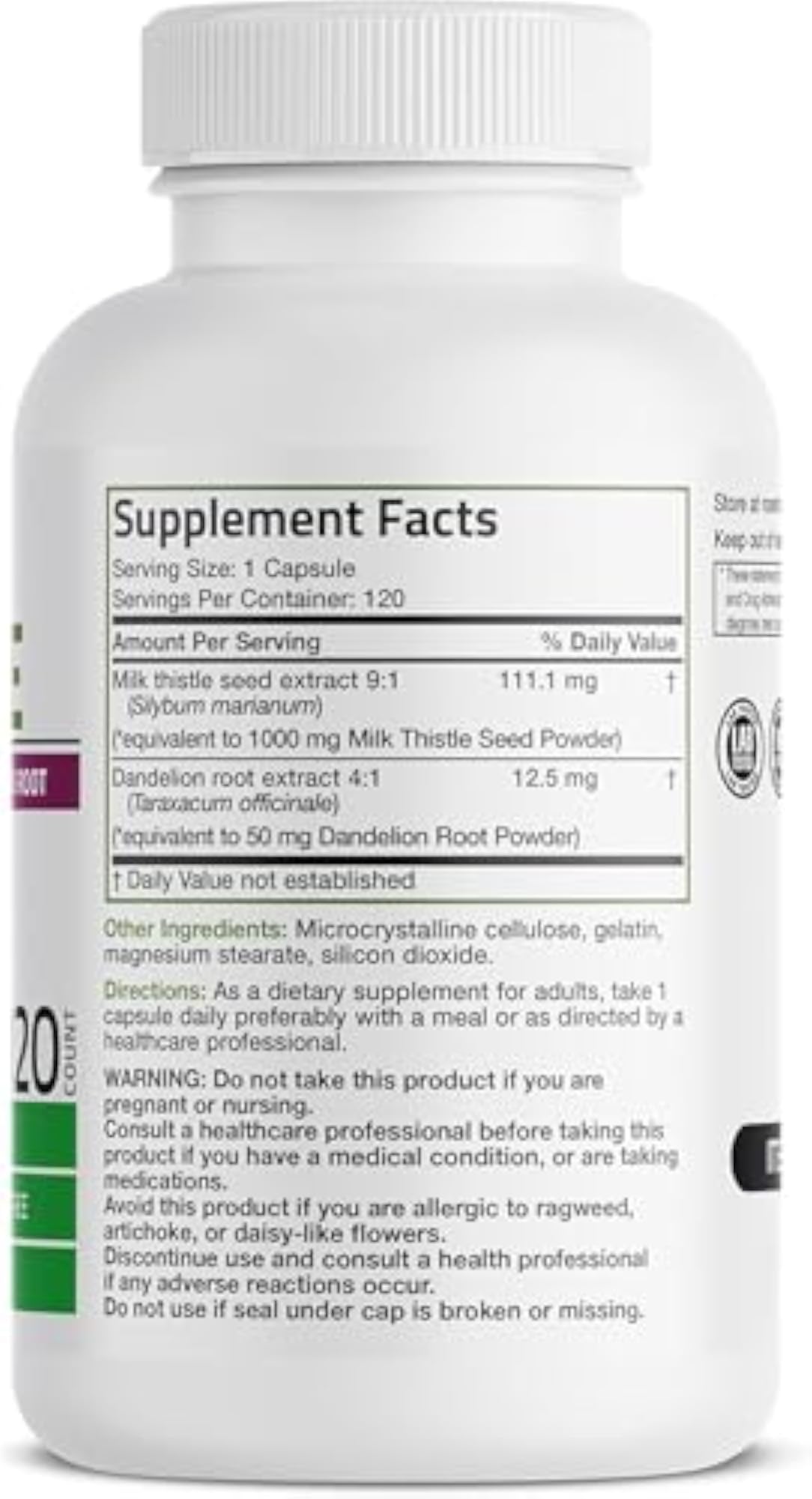 Milk Thistle Capsules, 120 Capsules