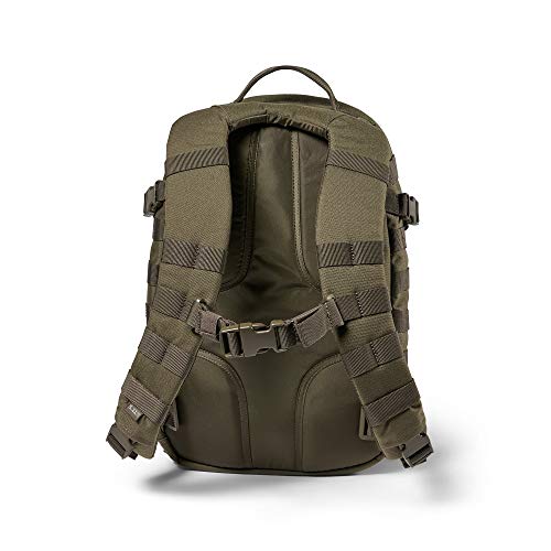 Image of 5.11 Tactical Backpack - Rush 12 2.0 - Military Molle Pack, CCW with Multiple Compartments, 24 Liter, Small, Style 56561, Ranger Green