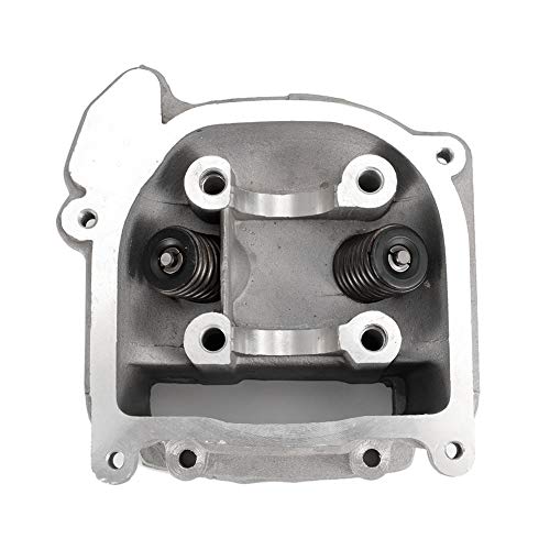 Aramox Conjunto de cabeça cilíndrica com cabeça de cilindro de motor de válvula para scooter GY6 80c