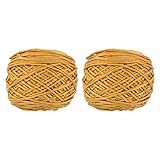 Lurrose 2 Piezas 16 Hebras De Hilo De Algodón Hilo De Punto Hilo De Ganchillo De Algodón Tejer Hilo De Algodón Hilo De Algodón Jumbo Hilo De Lana Hilo De Lana Para Tejer Proteína De Seda