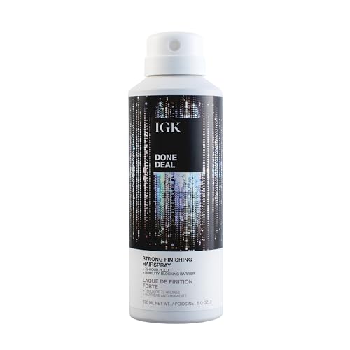 IGK Done Deal Strong Hold Hairspray 5 oz miniatura 1