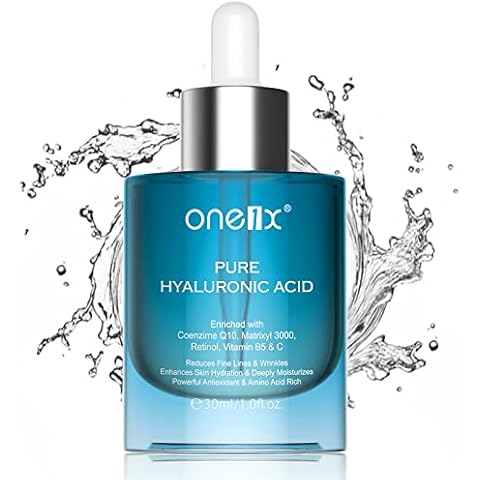 Hyaluronic Acid Serum for Face with Retinol, Vitamin C & B5, Hydrating Face Serum for Dry Skin Plump and Moisture, Anti-Aging Facial Serums Reduces Wrinkles, Firming Serum for Woman Day Night 30ML Cover