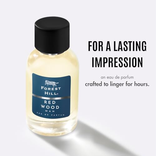 Image of Forest Hill Premium Eau De Parfum, Fresh & Soothing Fragrance Scent, Long Lasting Perfume Spray For Men (Red Wood 100ml)