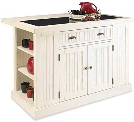 Nantucket White Kitchen Island by Home Styles