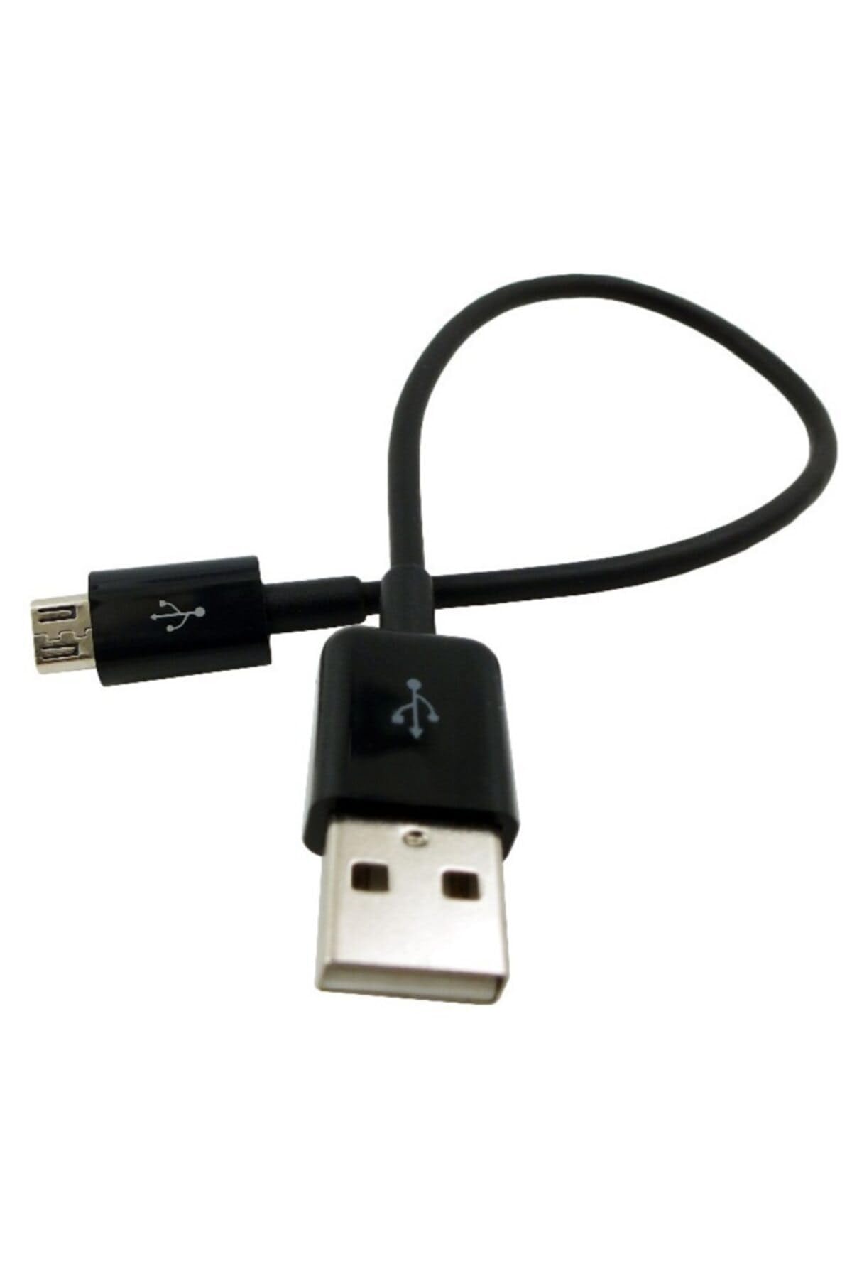 4568 Micro Usb Kısa Data Şarj Kablosu Android Uyumlu (15 Cm)