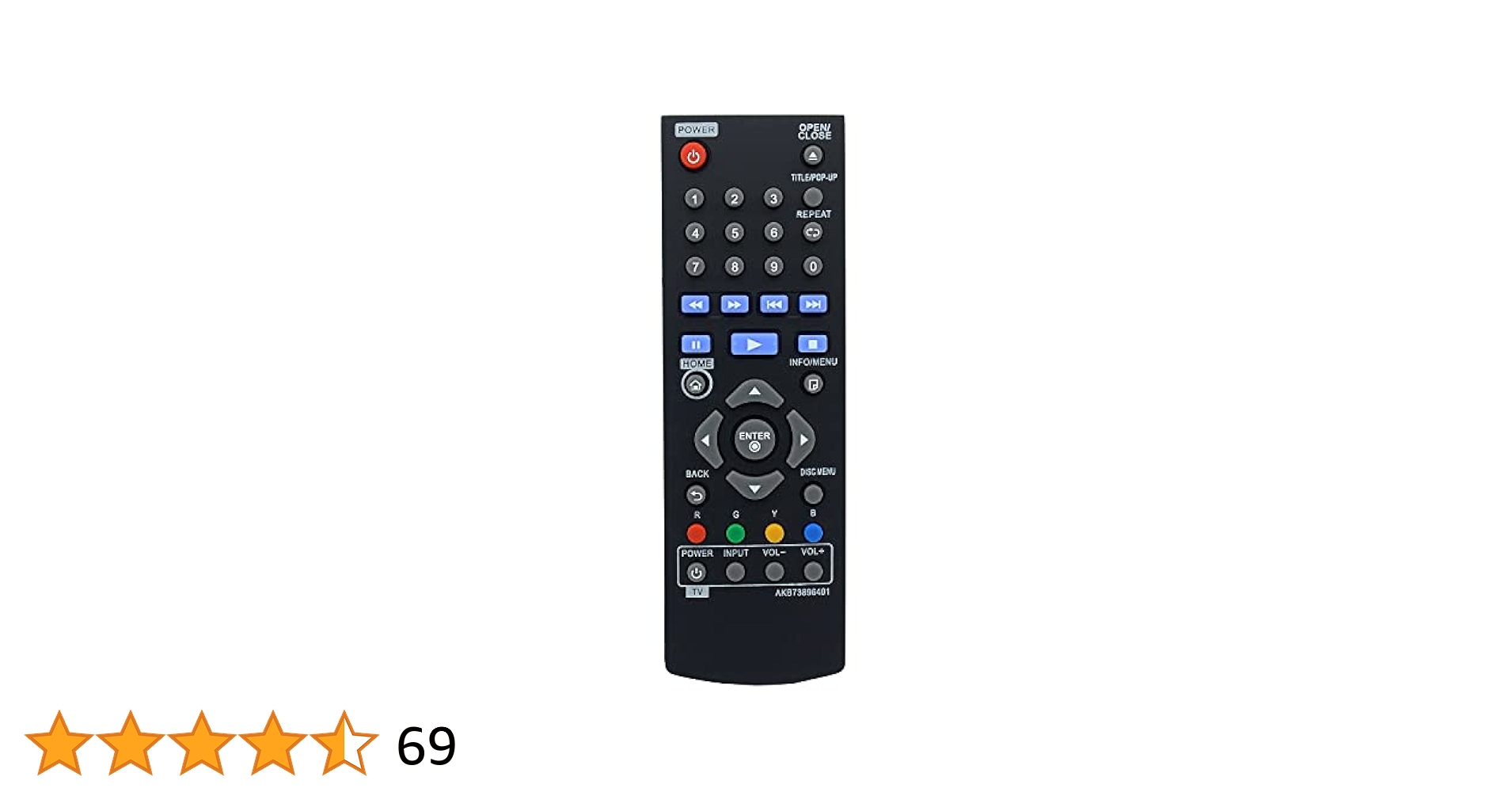 Amazon | Azwok AKB73896401 リモコン 交換用 LG Blu-ray Disc