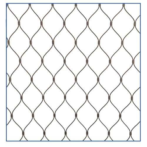 Malla Metálica Red De Alambre De Pollo Galvanizado,Flexible Cable de Malla de Acero Inoxidable,Red de seguridad de malla de cable de acero inoxidable,malla electrosoldada(H2.5xL9m/H8.20xL29.52ft)