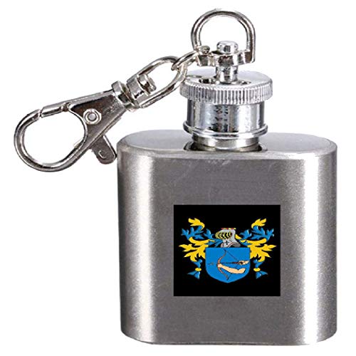 Flasque avec blason du nom de famille Gobby 28,3ml de poche héraldique