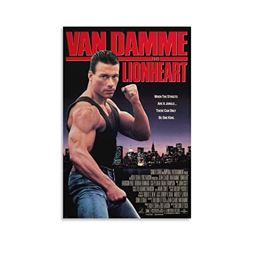Affiches et Impressions sans Cadre Jean-Claude Van Damme Cool Posters Teens Girls Wall Art Home Decor Affiches de Cuisine 60x90cm
