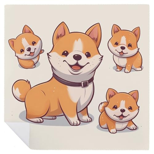Servilletas de Tela con Diseño Shiba Inu 6 unidades miniatura 6