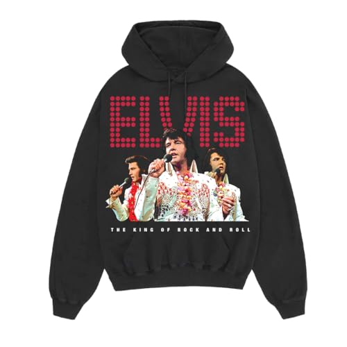 Offical Elvis Presley Merch Three Portrait Hoodie