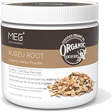 MEGPLUS Organic Kudzu Root Powder | 6 Ounce | 100% Organic Extract | USDA Organic Certified | Kosher Certified