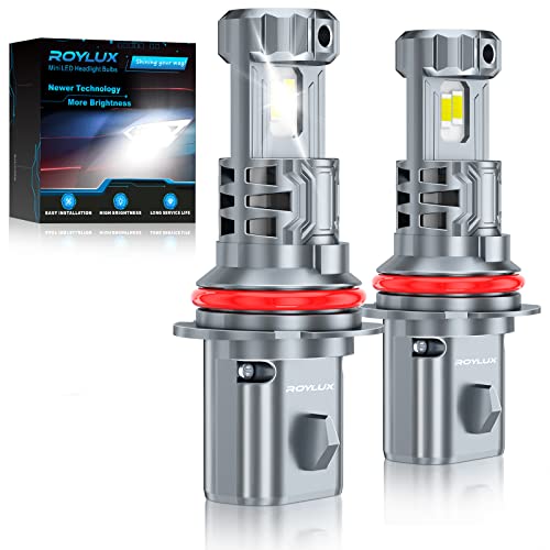 Roylux 9007/Hb5 Led Headlight Bulb, 120W 24000Lm Dual Beam Per Set, 6000K Cool White, 9007 Led Bulbs High And Low Beam Waterproof And Durable, Plug And Play, Pack Of 2 #TOP12