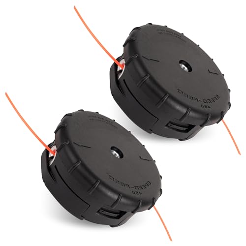 BlueStars 2 Pcs Upgraded 99944200903 Speed-Feed 450 Trimmer Head - Compatible with Echo SRM-266 SRM-266S SRM-266T SRM-266U SRM-280 SRM-280S Weed Eater Straight Shaft Speed Feed - Replaces X047000940
