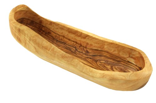 D.O.M.® Coupe à pain rustique env. 30 cm en bois d'olivier