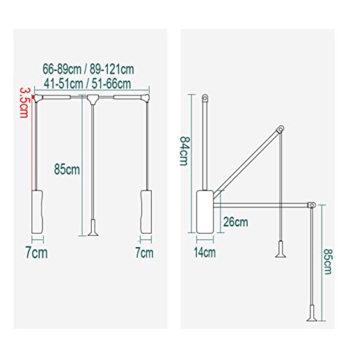 Tringle de penderie réglable télescopique pour aménagement de dressing moderne - 3