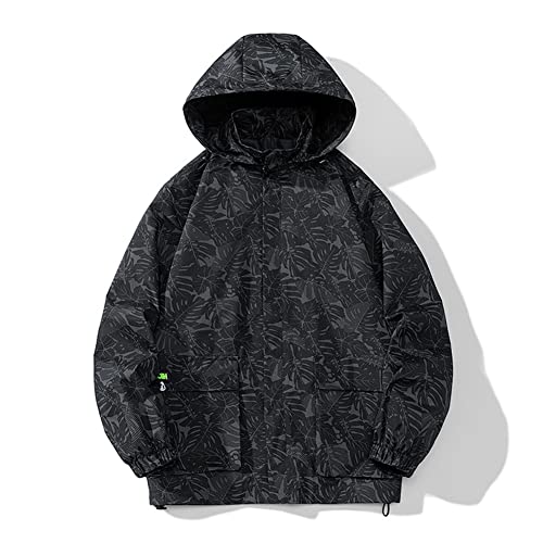Veste à capuche surdimensionnée homme veste baggy pour les sorties urbaines