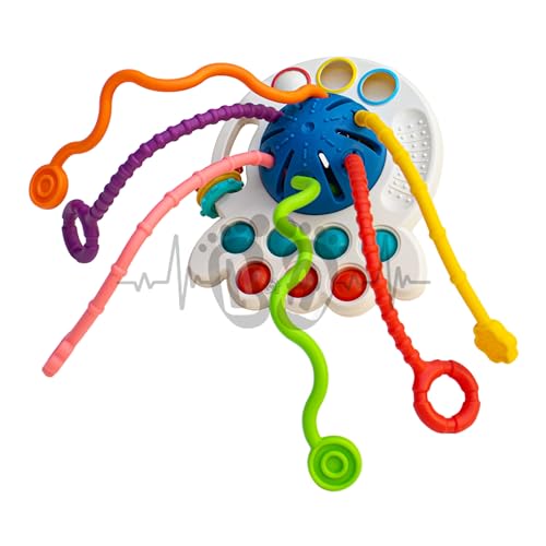 Brinquedo Interativo Montessori Sensorial Silicone Pop It (Azul)