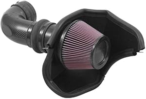 K&N Cold Air Intake Kit: High Performance, Guaranteed to Increase Horsepower: Fits 2016-2019 Cadillac CTS-V, 6.2L V8,63-3096