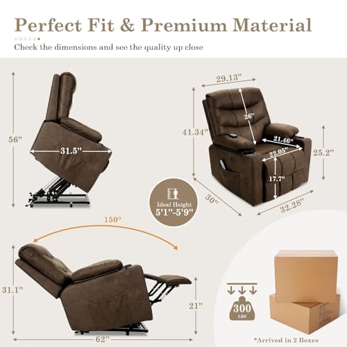 Sillón Plegable Poliuretano Marrón miniatura 2