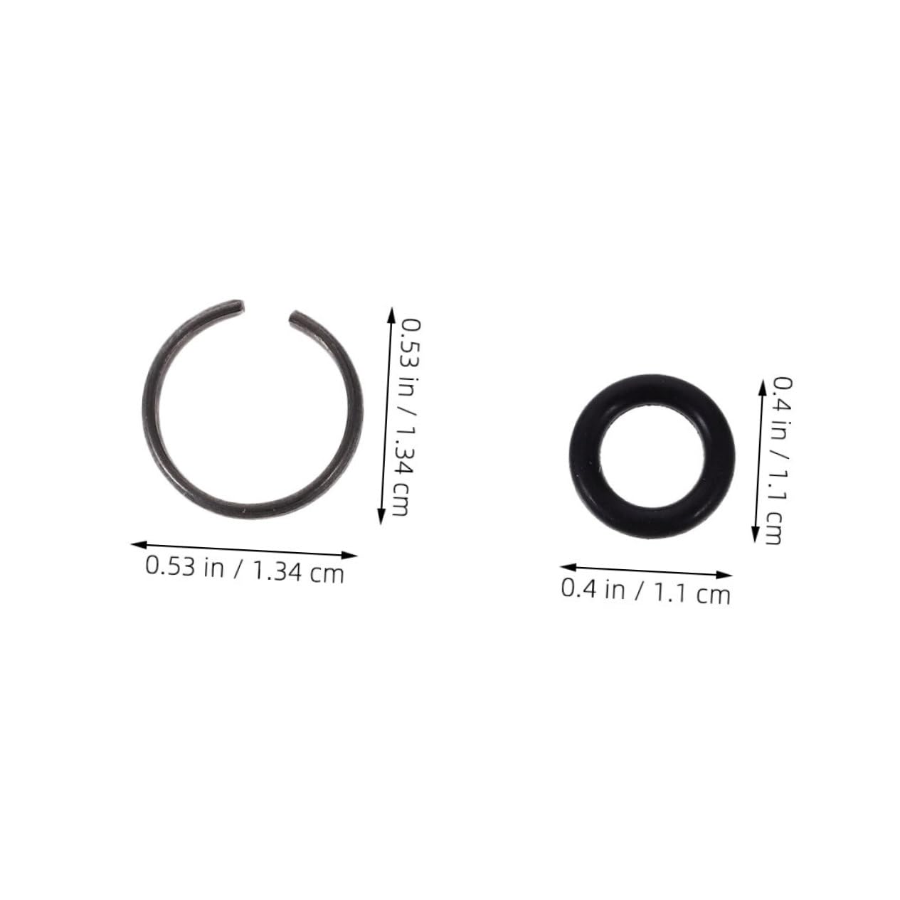 MUCKLILY 6 Pack Wrench Retaining Ring Kit Impact Wrench Socket Retainer Retaining Ring