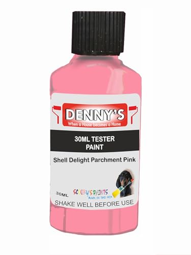 Premium Interior Wall & Ceiling Emulsion Paint – Shell Delight Parchment Pink – Rich Matt Finish, Durable & Washable, Low Odour, Ideal for Living Rooms, Bedrooms & Hallways (30ML Tester Bottle)