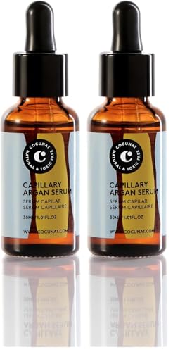 Sérum capillaire à l'argan COCUNAT : nutrition intense sans silicone pour cheveux secs