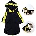 CT COUTUDI Yellow Stripe Black Pet Cat Dog Hoodies Clothes for Small Dogs Shirts Puppy Casual Pullover Outfits (XL)