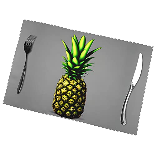 Set de table contre la chaleur évite traces vaisselle ananas - 4
