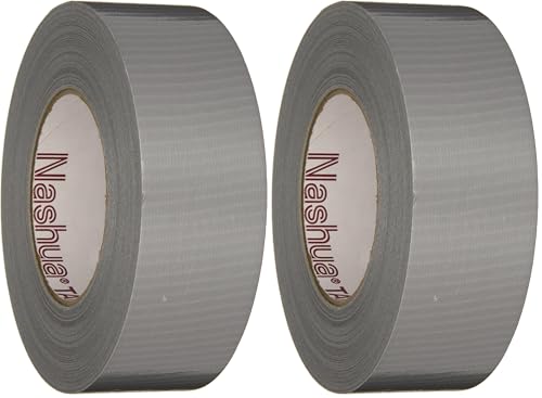 Image of Nashua - 1087147 2280 Polyethylene Coated Cloth Multi-Purpose Duct Tape, 55m Length x 72mm Width, Silver (Pack of 2)