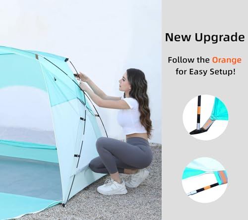 Beach Tent, Portable Sun Shelter for 2/3/4/6 - Additional View