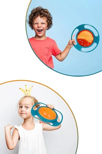 SAFESTORE Dökülmeyen Mama Tabağı Evrensel 360 Derece Dönen Yemek Kabı Tabak Anne Bebek Oyuncak