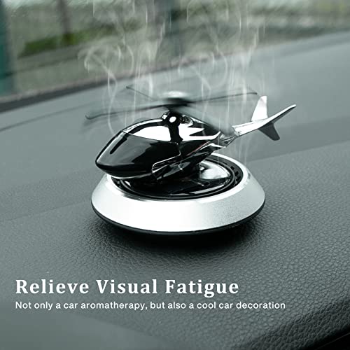 Joyfunky Car Air Fresheners With Solar Rotating, Creative Car Perfume Decoration, Relieve Stress And Purifie Odors, Use At Car, Office And Home, Silver #TOP4
