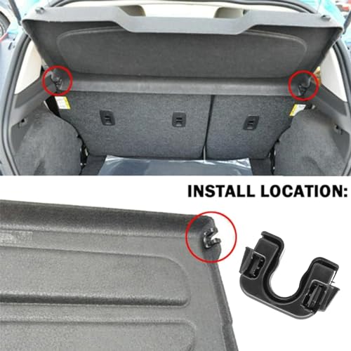 JzcsdkSIL Car Load Cover Parcel Shelf Clip Pivots Mount for Focus Fiesta 1539663 015532109E Rear Trunk Shelf Clip Parcel Shelf Clip