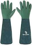 ACE Rose Garden Arbeits-Handschuh - dornenfeste Leder-Schutz-Handschuhe für den Rosen-Garten - EN 388-08/M (1er Pack)