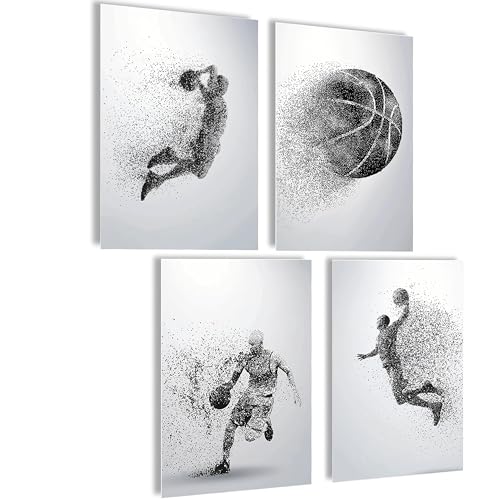 Mojoliving Poster da basket, idea regalo per il basket, decorazione per compleanno, decorazione per la stanza, poster sportivo, immagini per la parete