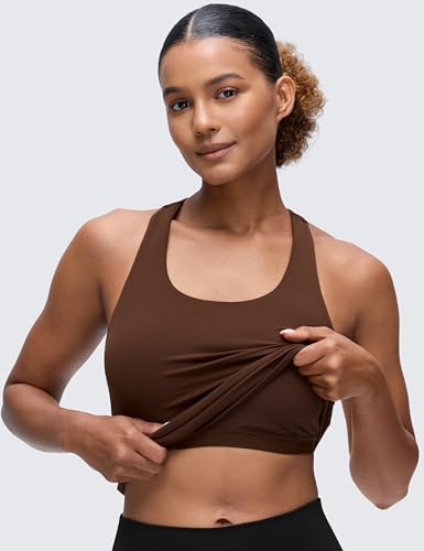 Image of CRZ YOGA Butterluxe Racerback Tank Tops | Light Support, Built in Bra, Removable Pads, Yoga, Extremely Soft, Scoop Neck, for Women