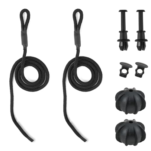 1 Pair Car Parcel Shelf String Interior Rear Trunk Parcel Shelf Strap Cords with 2 Pcs Clips Universal Accessories Fit for VW Tiguan Golf Nissan Juke Audi Ford Kia Polo Toyota Aygo Hatchback Models