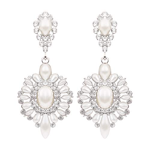 Mecresh Marquise Cubic Zirconia Flowers Dangle Chandelier Vintage Pendant Earrings For Women‘S Wedding/Party/Birthday/Gift 2022 Fashion Jewelry cover