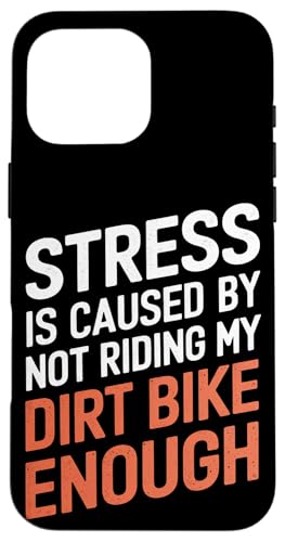 Le stress est causé par le fait de ne pas rouler assez sur ma moto tout-terrain Coque pour iPhone 16 Pro Max