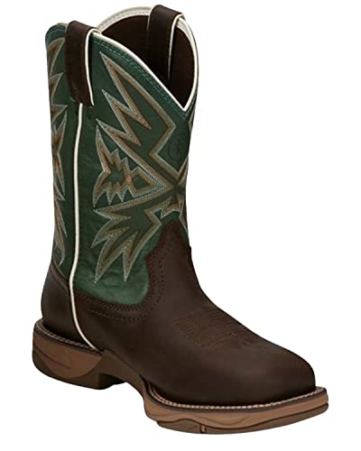 Tony Lama Men's Bartlett Amber Western Work Boot Steel Toe Brown 12 EE