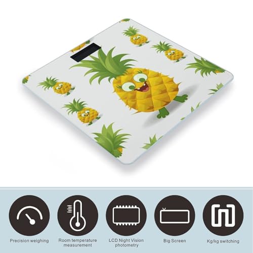 Báscula Digital de Baño de Vidrio Templado con Pantalla LCD miniatura 3
