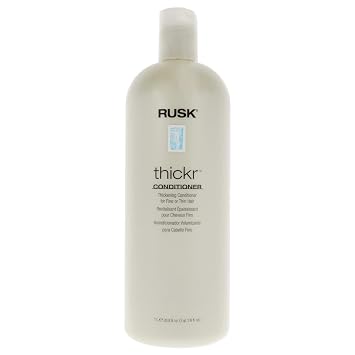 RUSK Designer Collection Thicker Thickening Conditioner for Fine or Thin Hair, Daily-Use to Strengthen and Repair, Gives Full-Bodied Appearance, 33.8 oz