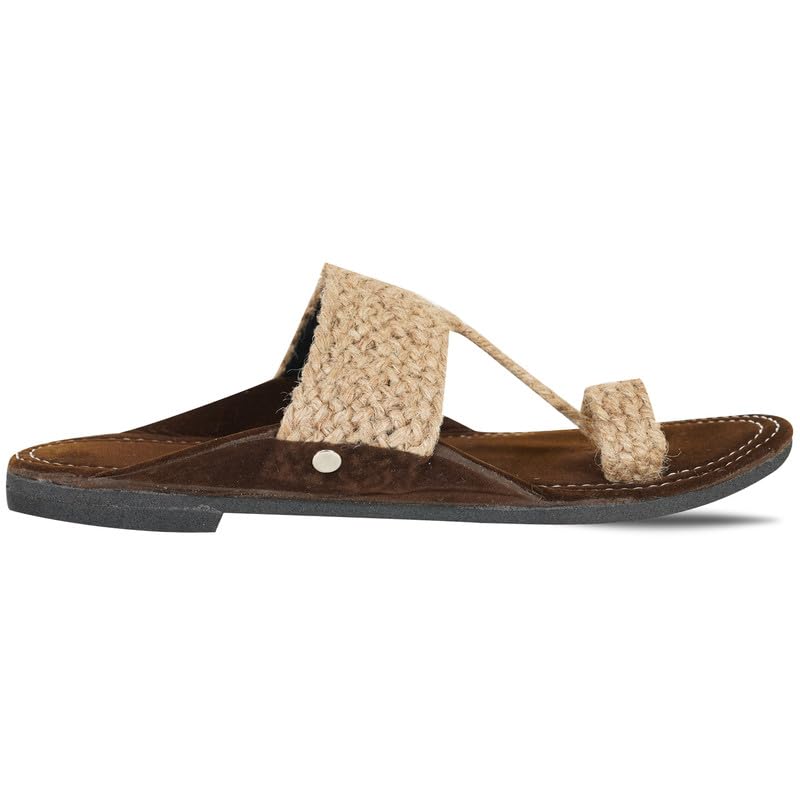 Image of DFR Ethnic Sandals For Boys Men, Comfortable Men's Rajasthani Slippers Chappals
