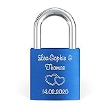 TOLLE GESCHENKIDEE: Liebesschlösser sind ideale Partner bzw. Paar-Geschenke zum Jahrestag und Hochzeitstag, zu Weihnachten, zum Geburtstag, zur Hochzeit oder zur Verlobung. Auch als Baby-Geschenk für den Nachwuchs, als Liebes-Beweis für den Freund oder die Freundin, zum Valentinstag für Sie und Ihn oder einfach nur um Ich liebe Dich zu sagen