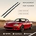 E-Gaultra NA01-58-810F Car Weatherstrip, Outer Door Window Molding Trim Weather Strip Compatible with Mazda Miata 1990-2005 2 Door,Replace NA01-59-810F (2pcs, Left and Right)
