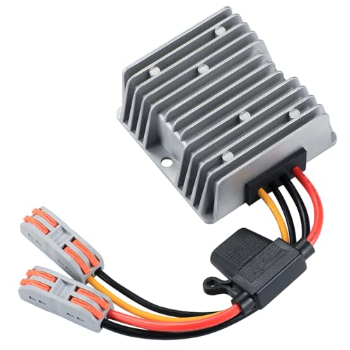 MZHOU DC/DC 12V Boost 48V5A Convertidor de Voltaje, 12V-24V Boost 48V 240W MAX Convertidor Adaptador de Potencia Booster Limitador de Potencia para Instrumentación, Automoción y más.