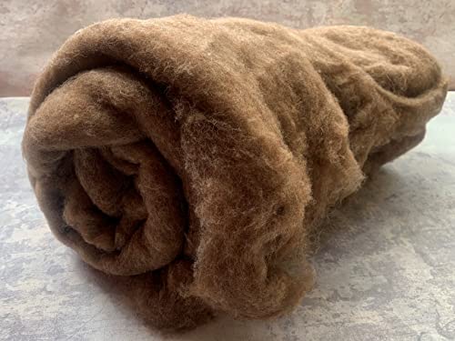 Carded Wool Batts - Core Wool (200G, Brown) #TOP3
